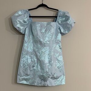 Altar'd State Light Blue Textured Dress